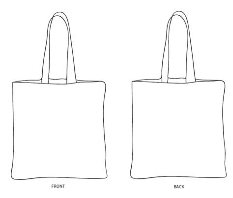 free editable tote bag template.